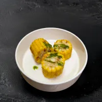 Side dish: grilled corn