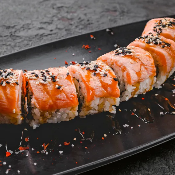 SALMON AND EEL ROLL