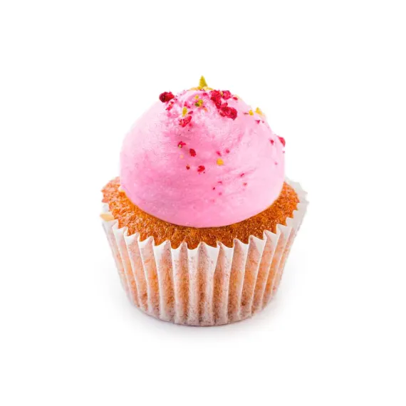 Mini raspberry cupcake